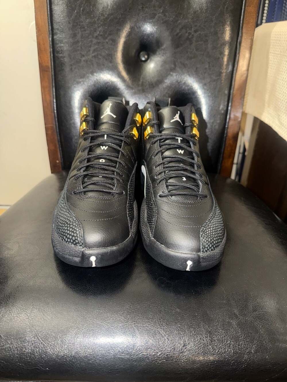 Jordan Air Jordan 12 Retro The Master Size 8 Black Leather RARE